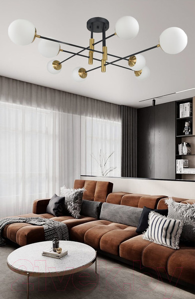 Изображение товара Потолочный светильник Mirastyle SL-41986/8 BK+YB