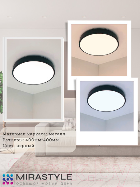Изображение товара Потолочный светильник Mirastyle SL-41048/400-60W BK