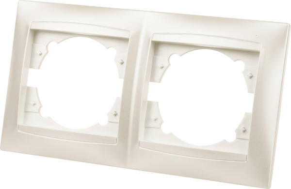 Изображение товара Рамка для выключателей и розеток TDM Лама SQ1815-0830 (перламутр)