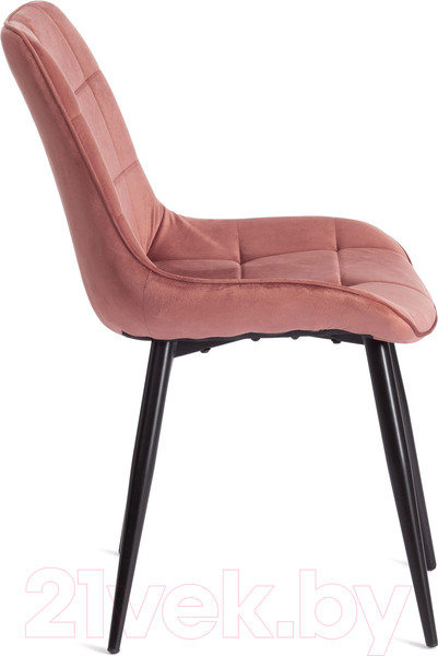 Изображение товара Стул Tetchair Abruzzo металл/вельвет (коралловый HLR 44/черный)