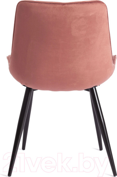 Изображение товара Стул Tetchair Abruzzo металл/вельвет (коралловый HLR 44/черный)