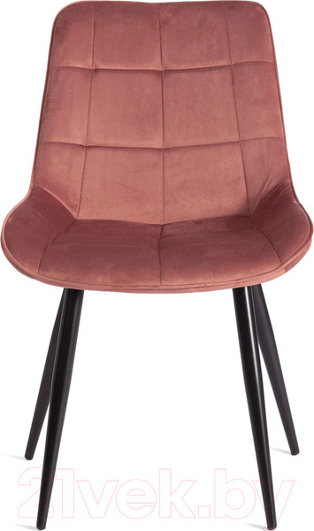 Изображение товара Стул Tetchair Abruzzo металл/вельвет (коралловый HLR 44/черный)