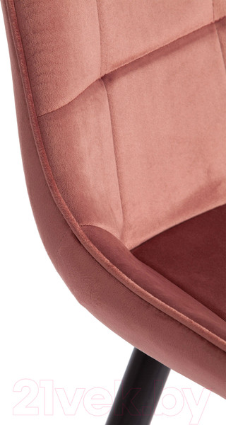 Изображение товара Стул Tetchair Abruzzo металл/вельвет (коралловый HLR 44/черный)