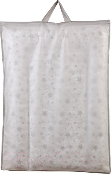Изображение товара Пеленальный матрас Polini Kids Звезды на комод 70x50 / 0002618-24 (белый/серый)