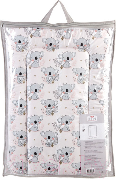 Изображение товара Пеленальный матрас Polini Kids Коала на комод 70x50 / 0002630