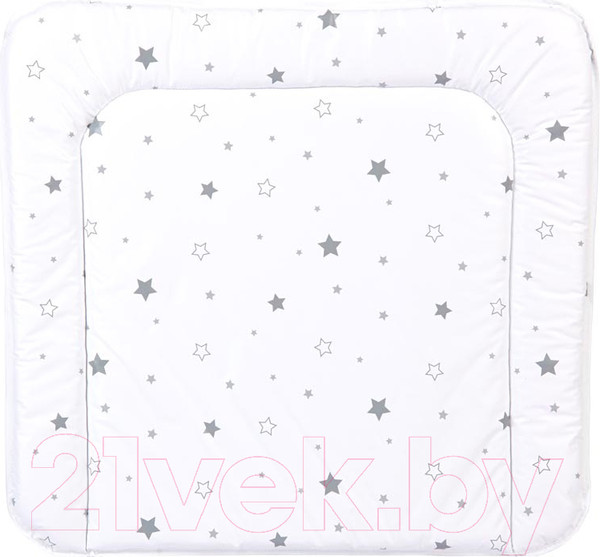 Изображение товара Пеленальный матрас Polini Kids Звездное сияние на комод 77x72 / 0002631-24 (белый/серый)