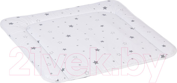 Изображение товара Пеленальный матрас Polini Kids Звездное сияние на комод 77x72 / 0002631-24 (белый/серый)