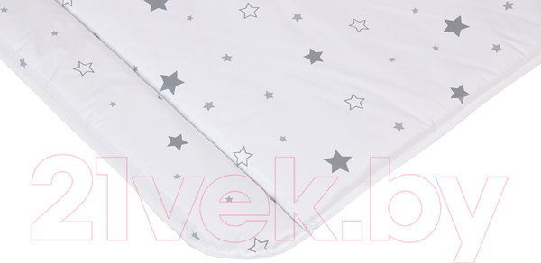Изображение товара Пеленальный матрас Polini Kids Звездное сияние на комод 77x72 / 0002631-24 (белый/серый)
