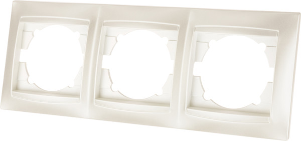 Изображение товара Рамка для выключателей и розеток TDM Лама SQ1815-0831 (перламутр)