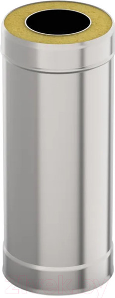 Изображение товара Труба дымохода UMKPRO 0.25м 120х200 AISI 439/439 1мм/0.5мм (К)