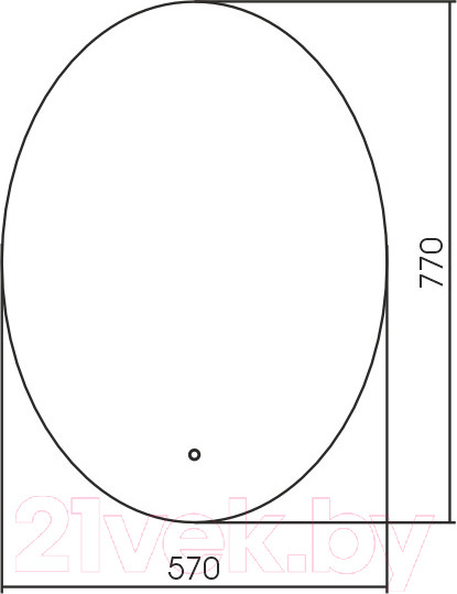 Изображение товара Зеркало Silver Mirrors Афина 57x77 / LED-00002678