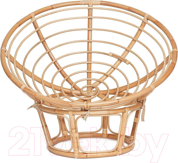Изображение товара Кресло садовое Tetchair Papasan Eco P115-1/SP STD c подушкой, ремешками (натуральный/ткань старт)