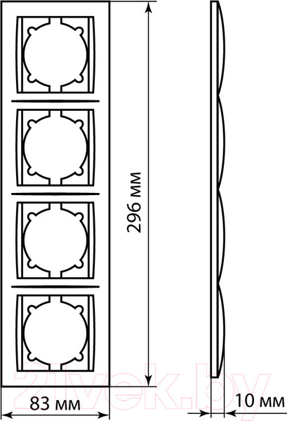 Изображение товара Рамка для выключателей и розеток TDM Лама SQ1815-0832 (перламутр)