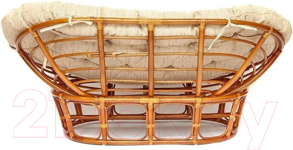 Изображение товара Диван садовый Tetchair Mamasan 23/02 W с подушкой (коньяк)