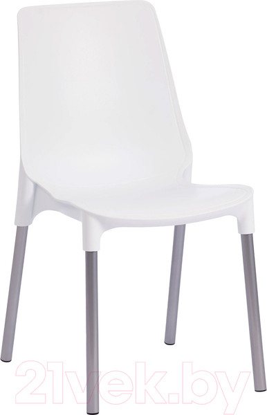 Изображение товара Стул Tetchair Genius (металл/пластик/белый/ножки хром)