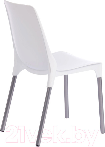 Изображение товара Стул Tetchair Genius (металл/пластик/белый/ножки хром)