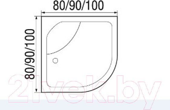 Изображение товара Душевая кабина RIVER Nara Б/К 90/24 МТ