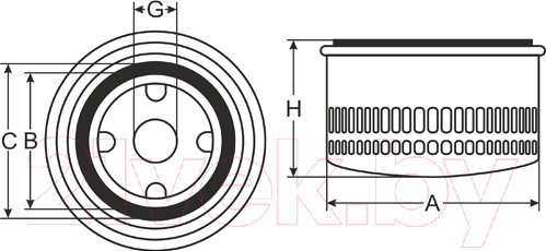 Изображение товара Масляный фильтр SCT SM118