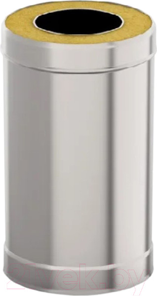 Изображение товара Труба вытяжная Гефест Сталь 0.25м 120х200 AISI 430/430 0.8мм/0.5мм (К)