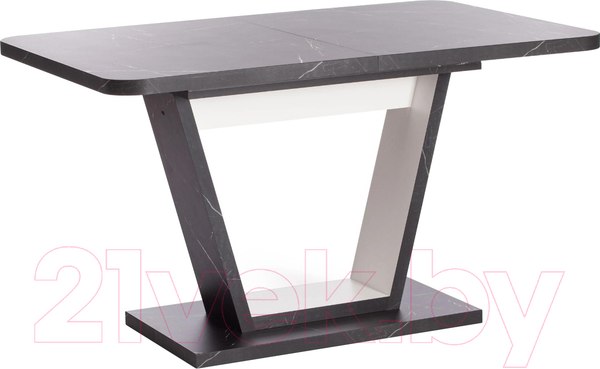 Изображение товара Обеденный стол Tetchair Vox 132-172x85x75.5 (мрамор черный/белый)