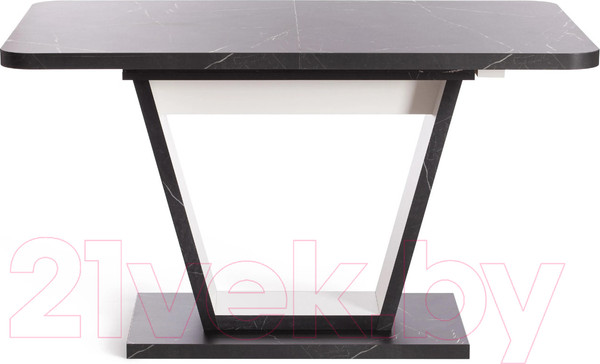 Изображение товара Обеденный стол Tetchair Vox 132-172x85x75.5 (мрамор черный/белый)