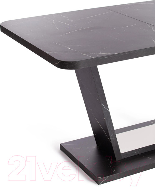 Изображение товара Обеденный стол Tetchair Vox 132-172x85x75.5 (мрамор черный/белый)