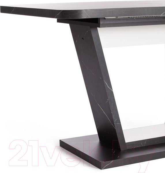 Изображение товара Обеденный стол Tetchair Vox 132-172x85x75.5 (мрамор черный/белый)