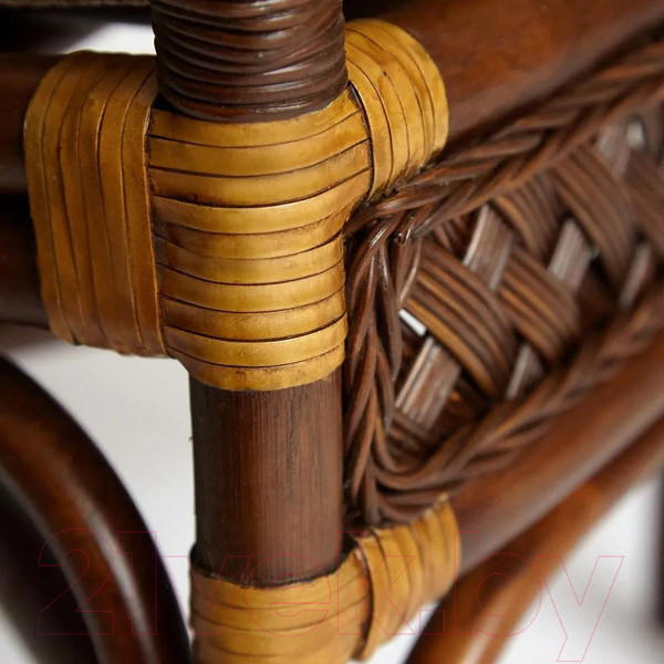 Изображение товара Комплект садовой мебели Tetchair Andrea (ротанг/античный орех)