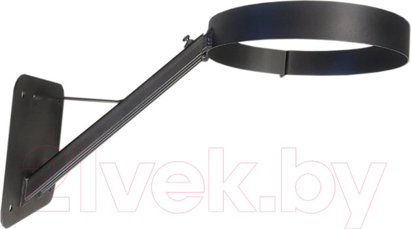 Изображение товара Кронштейн для дымохода КПД ЗИ телескопический под тройник 2мм 150 (200-400мм, черный)