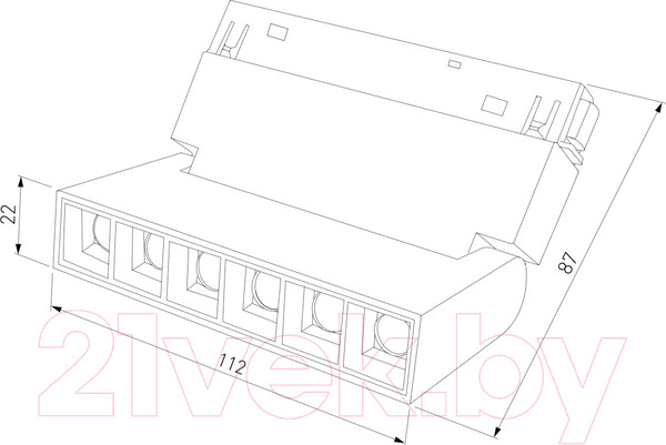 Изображение товара Трековый светильник Elektrostandard Slim Magnetic HL01 / 85009/01 (белый)