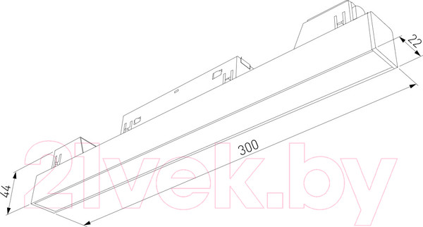Изображение товара Трековый светильник Elektrostandard Slim Magnetic L01 / 85000/01 (белый)