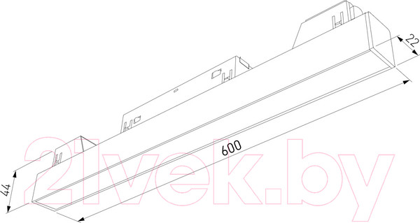 Изображение товара Трековый светильник Elektrostandard Slim Magnetic L02 / 85002/01 (белый)