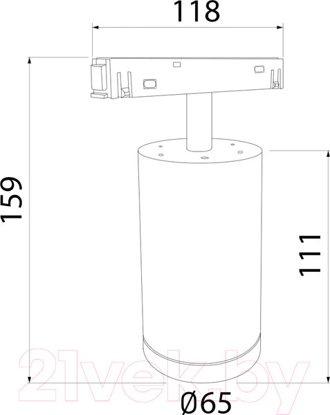 Изображение товара Трековый светильник Elektrostandard Ringe 85506/01 (черный/серебристый)