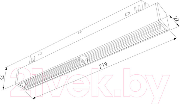 Изображение товара Трековый светильник Elektrostandard Slim Magnetic WL02 / 85008/01 (белый)