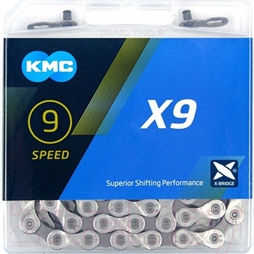 Изображение товара Цепь для велосипеда KMC X9 1/2"X11/128"X116L