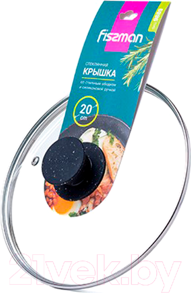 Изображение товара Крышка стеклянная Fissman 9889 (черный)