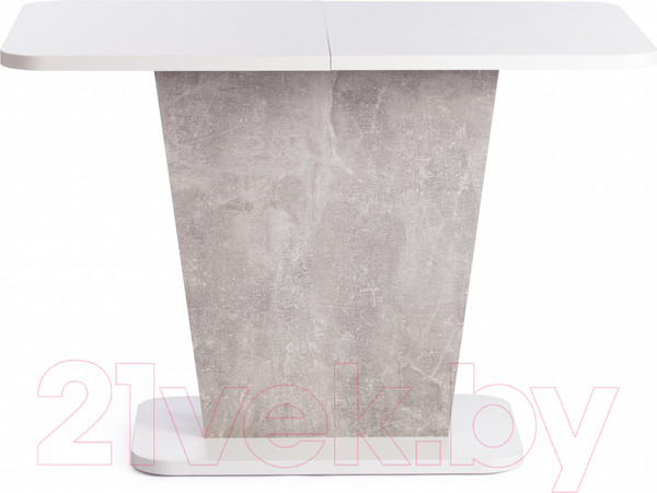 Изображение товара Обеденный стол Tetchair Gent 110-145x686x75.5 (белый/бетон)