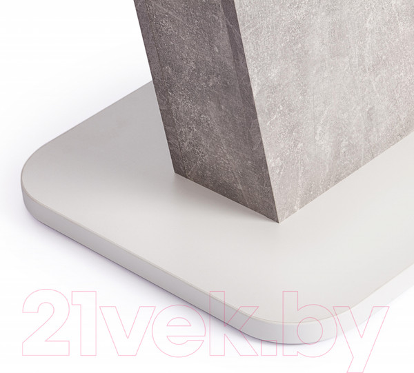 Изображение товара Обеденный стол Tetchair Gent 110-145x686x75.5 (белый/бетон)