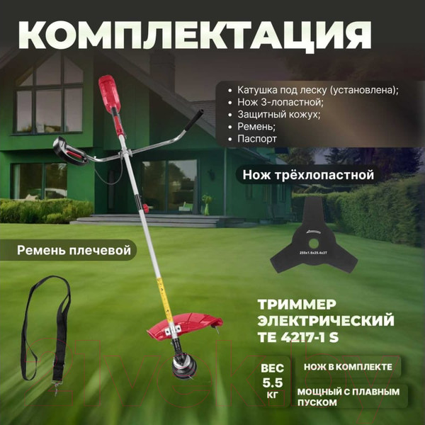 Изображение товара Триммер электрический Wortex TE 4217-1 S (0318228)