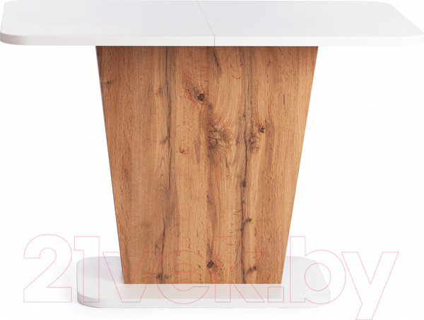Изображение товара Обеденный стол Tetchair Gent 110-145x686x75.5 (дуб вотан/белый)