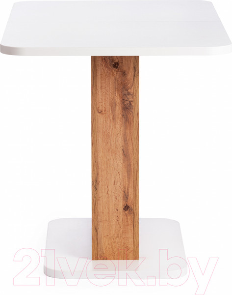 Изображение товара Обеденный стол Tetchair Gent 110-145x686x75.5 (дуб вотан/белый)