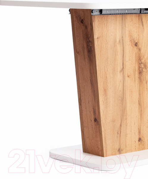 Изображение товара Обеденный стол Tetchair Gent 110-145x686x75.5 (дуб вотан/белый)