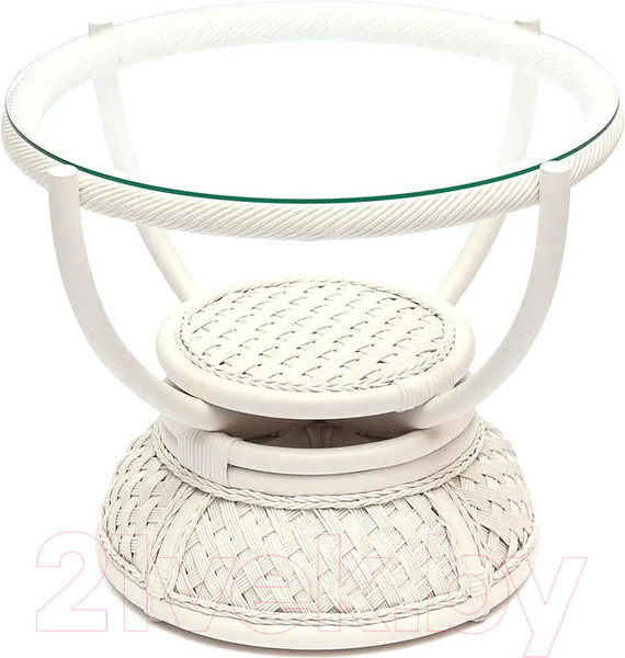 Изображение товара Журнальный столик Tetchair Andrea (ротан/белый)