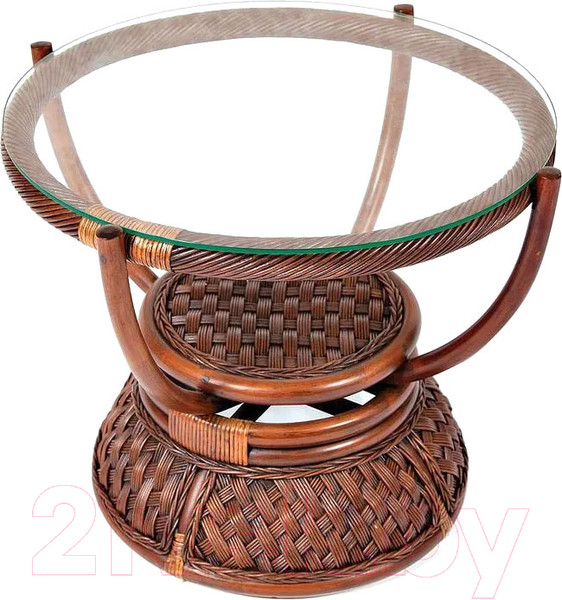 Изображение товара Журнальный столик Tetchair Andrea (ротан/античный орех)