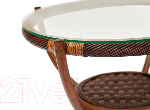 Изображение товара Журнальный столик Tetchair Andrea (ротан/античный орех)