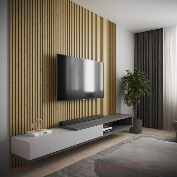 Изображение товара Реечная панель Grace МДФ 3D Line Modern L06 Дуб альпийский (2750х160х19мм)