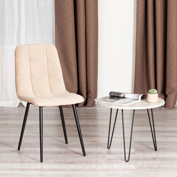 Изображение товара Стул Tetchair Chilly Max 45x54x90 (бежевый/черный)