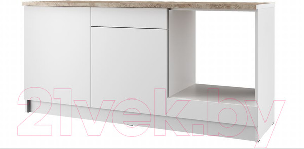 Изображение товара Шкаф-стол кухонный Eligard Urban ШСК 180 (белый/малага)