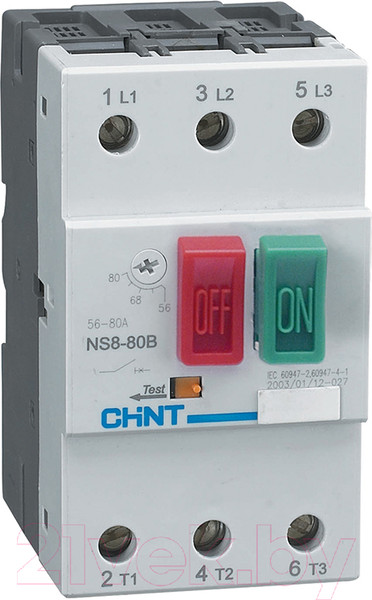 Изображение товара Пускатель магнитный Chint NS2-80B 16A-25A R / 495086