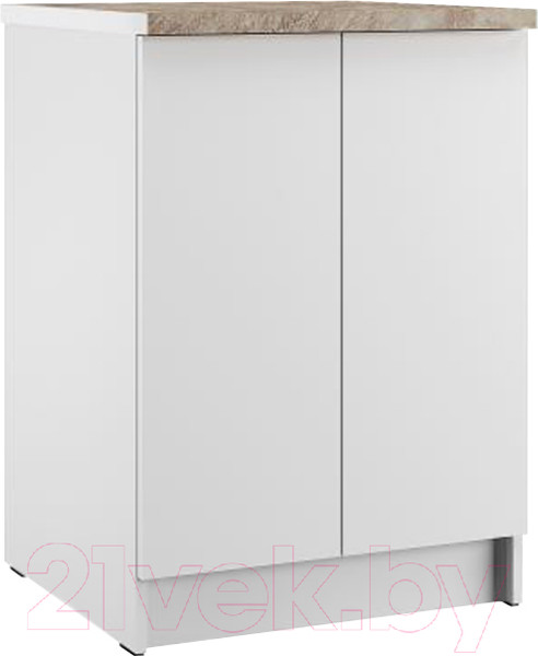 Изображение товара Шкаф-стол кухонный Eligard Urban ШСК2 60 (белый/малага)